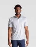 NoFlop Golf Polo - Gray Bowtie (The Clubhouse Fixture)