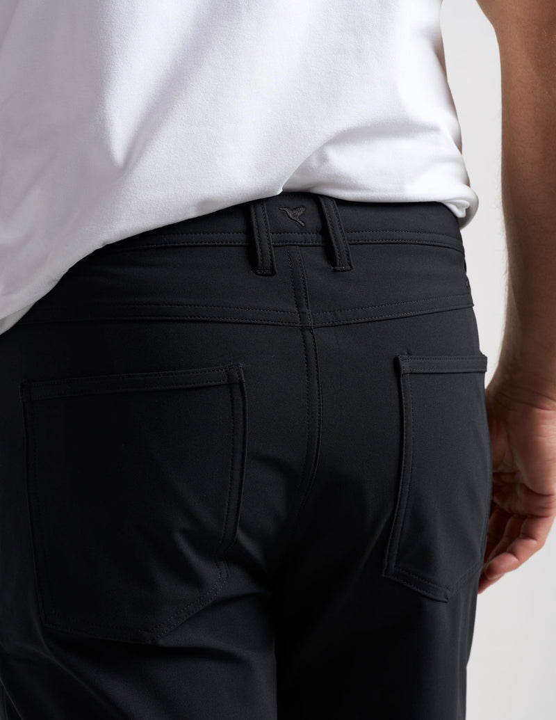 Ghøst 5-Pocket Tech Pants - Black - Classic Fit (The Buzzed Gravity)