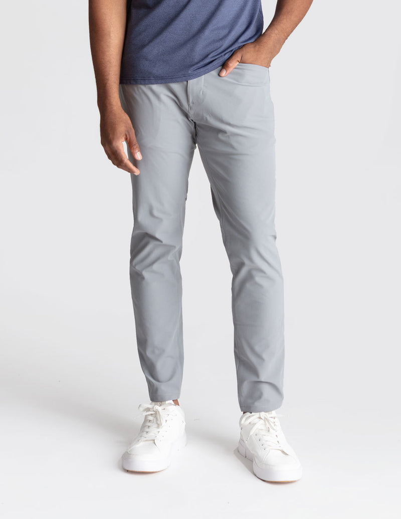 Ghøst 5-Pocket Tech Pants - Gray - Slim Fit (The AeroWeapons)