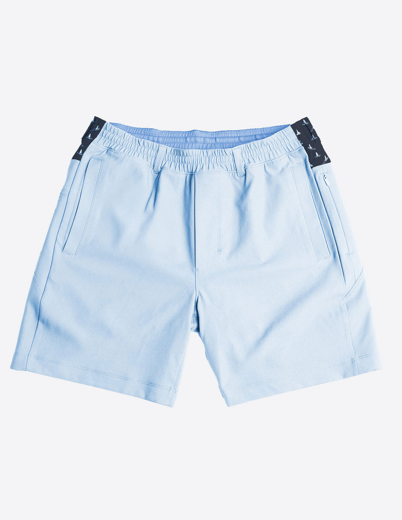 3 in 1 Khaki Shorts - Carolina Blue &amp; Rudder Buddies (The Catalina Wind Mixers)