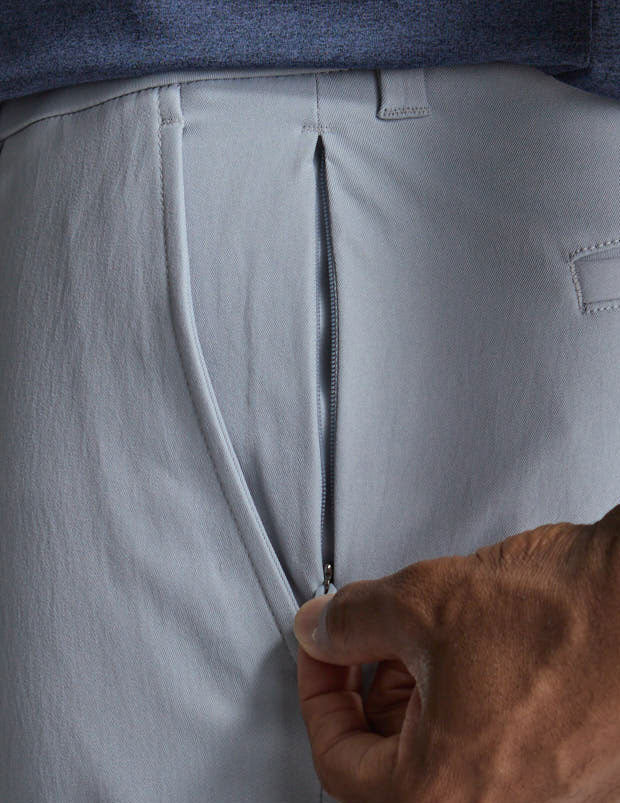 Stretch Khakis - Light Gray - Slim Fit (The Ernie Musks)