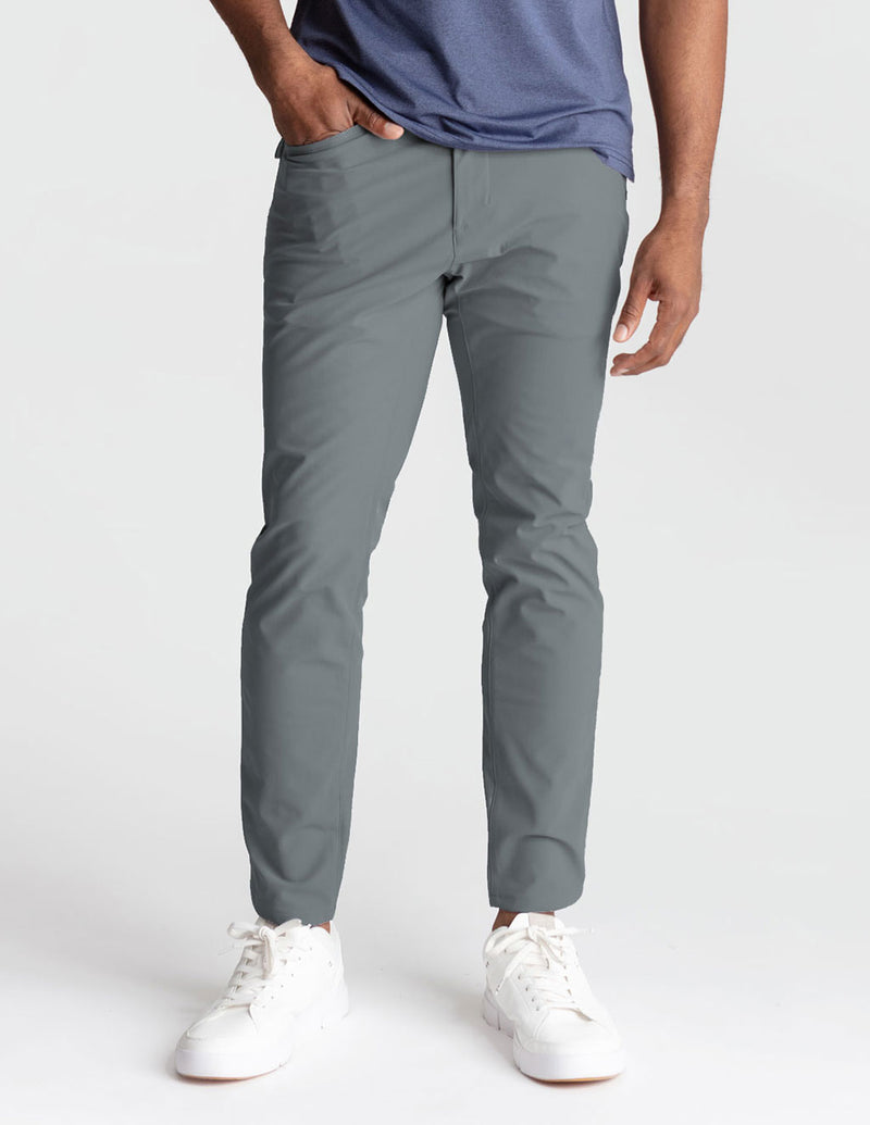 Ghøst 5-Pocket Tech Pants - Dark Gray - Slim Fit (The Thunder Runs)