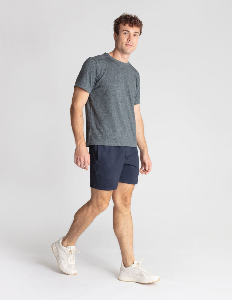 Black Label Gym Shorts - Navy Heather (The Tae Kwon Don'ts)