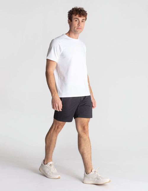 Black Label Gym Shorts - Black Heather (The Shortal Kombats)