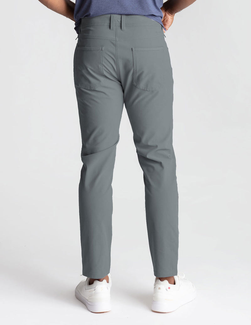 Ghøst 5-Pocket Tech Pants - Dark Gray - Slim Fit (The Thunder Runs)