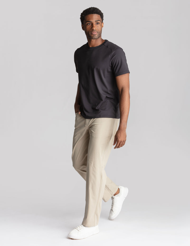 Ghøst 5-Pocket Tech Pants - Khaki - Relaxed Fit (The Theta Waves)