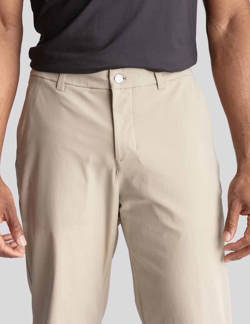 Ghøst 5-Pocket Tech Pants - Khaki - Relaxed Fit (The Theta Waves)