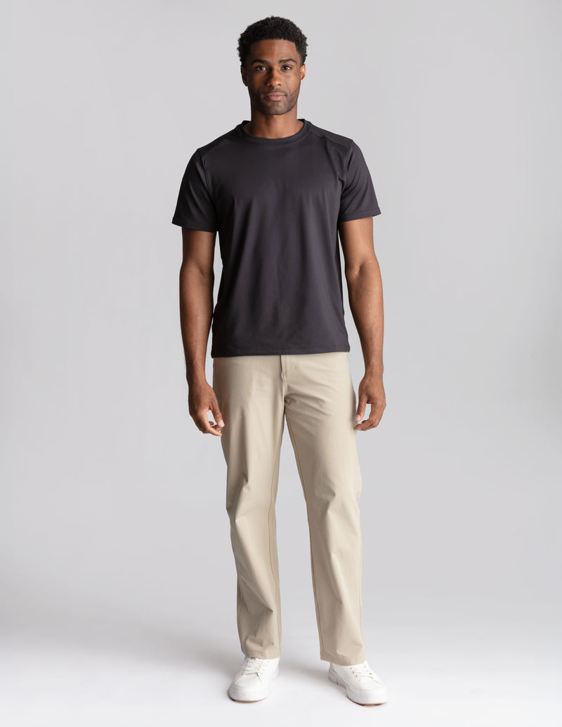 Ghøst 5-Pocket Tech Pants - Khaki - Relaxed Fit (The Theta Waves)