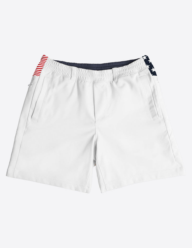 3 in 1 Khaki Shorts - White &amp; Full Glory (The No Metric Systems)