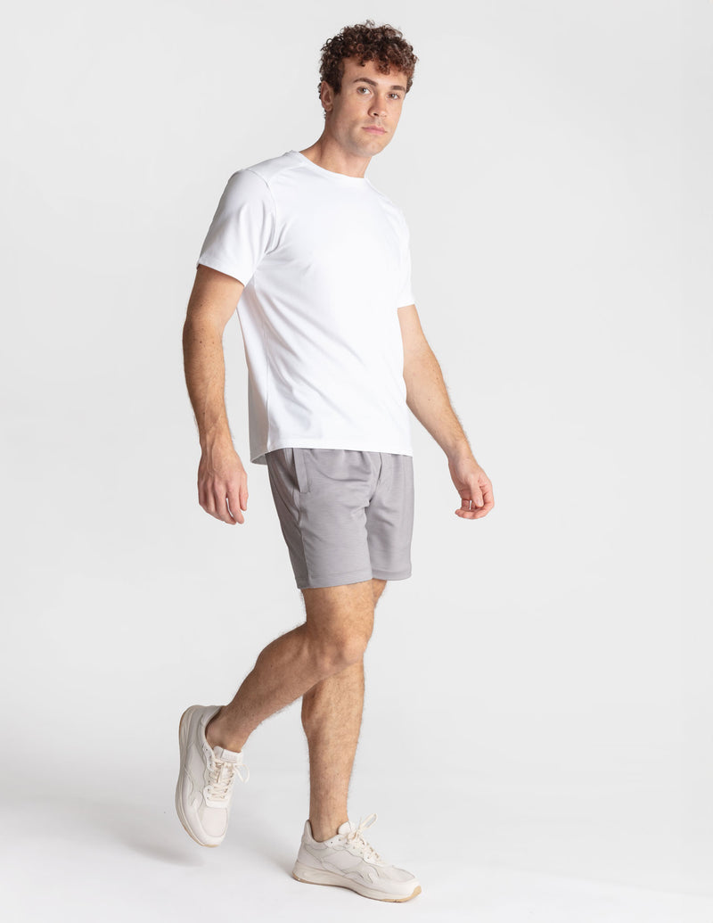 Black Label Gym Shorts - Gray Heather (The Kung Pow-ers)