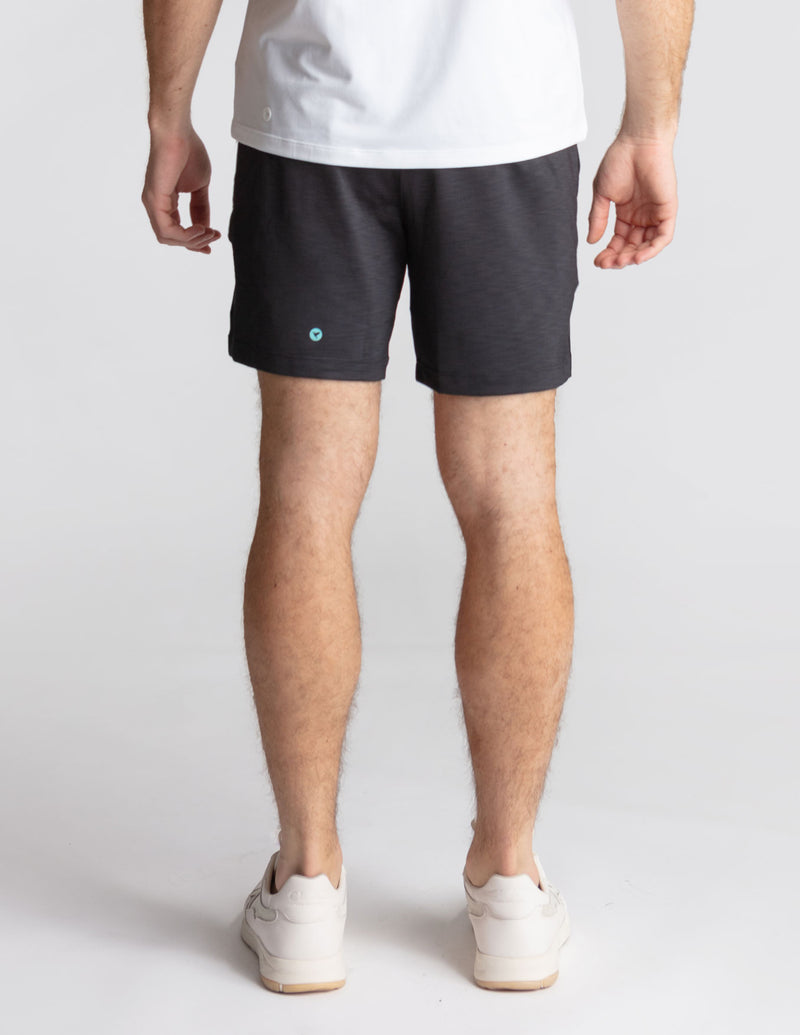 Black Label Gym Shorts - Black Heather (The Shortal Kombats)