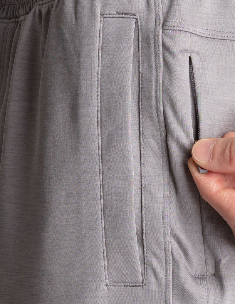 Black Label Gym Shorts - Gray Heather (The Kung Pow-ers)