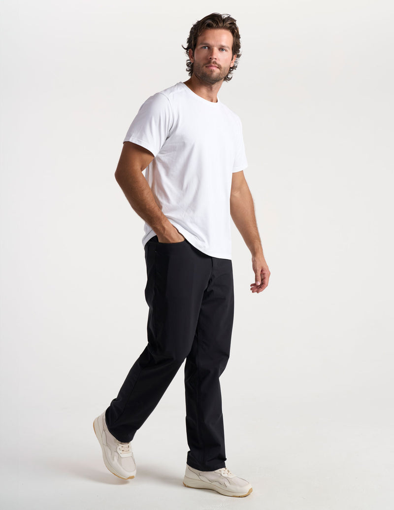 Ghøst 5-Pocket Tech Pants - Black - Relaxed Fit (The Buzzed Gravity)