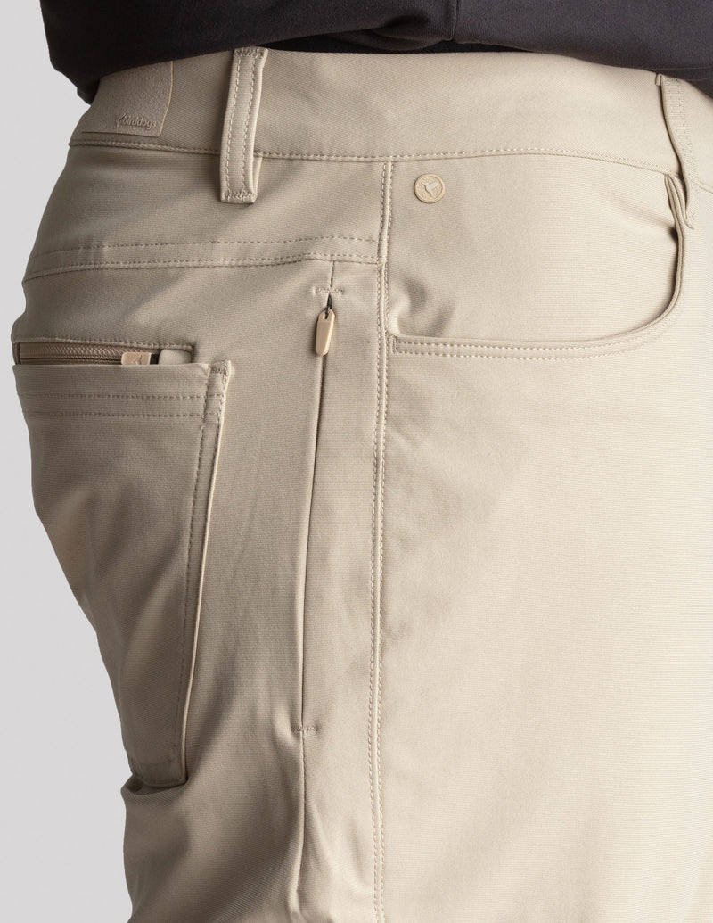 Ghøst 5-Pocket Tech Pants - Khaki - Relaxed Fit (The Theta Waves)