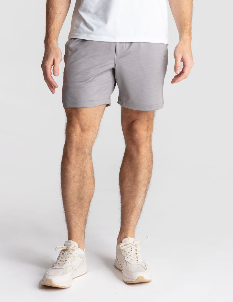 Black Label Gym Shorts - Gray Heather (The Kung Pow-ers)