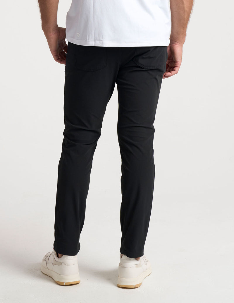 Ghøst 5-Pocket Tech Pants - Black - Slim Fit (The Buzzed Gravity)