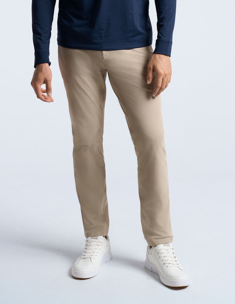 Ghøst 5-Pocket Tech Pants - Khaki - Slim Fit (The Theta Waves)