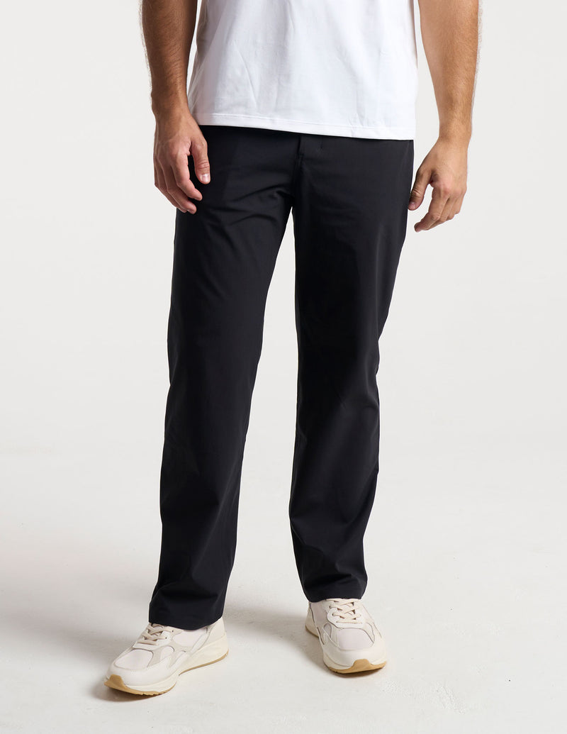 Ghøst 5-Pocket Tech Pants - Black - Relaxed Fit (The Buzzed Gravity)