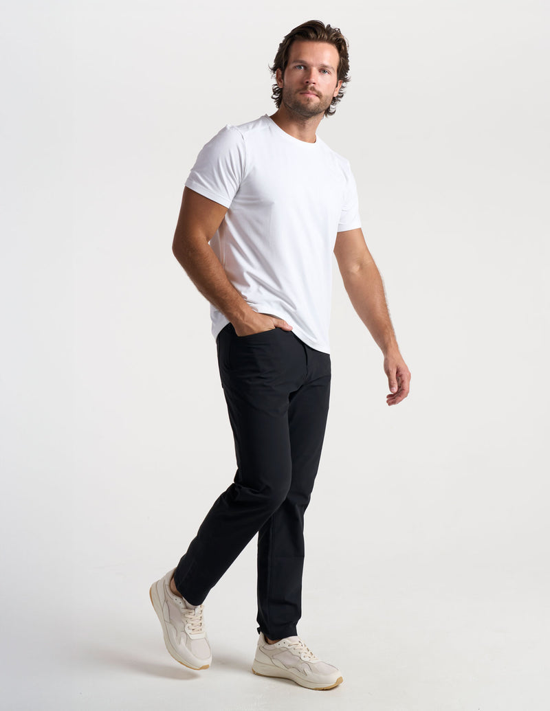 Ghøst 5-Pocket Tech Pants - Black - Classic Fit (The Buzzed Gravity)